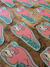 Image 2 of System Rebooting - Slowpoke - Vinyl Laminate Sticker