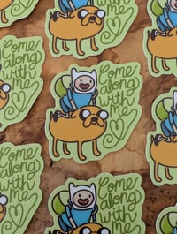 Image 2 of Come Along With Me - Finn and Jake - Vinyl Laminate Sticker
