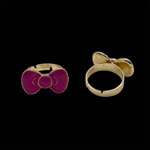 Image of GOLD bow rings <3