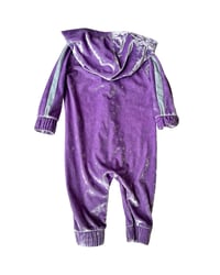 Image 2 of Nike Lilac Velour Zip Coverall-9m