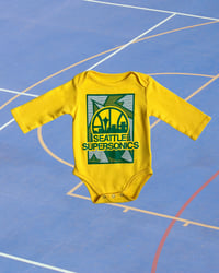 Image 1 of Seattle Supersonics Onesie-0-3m