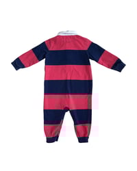 Image 2 of Ralph Lauren Striped Rugby Coverall-9m