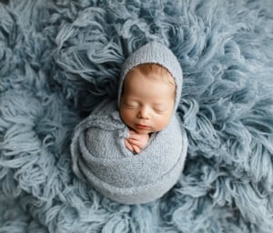 Image of Cozy Dusty Blue Set