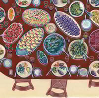 Image 3 of Tawle du dimanche chez Teta et Jeddo - A3 - LIMITED EDITION PRINT