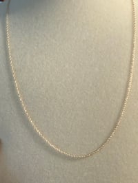Image 1 of 10k Solid Gold Singapore Chain Necklace – 0.8mm – 18”