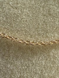 Image 3 of 10k Solid Gold Singapore Chain Necklace – 0.8mm – 18”