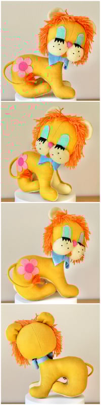 Image 2 of PRE-ORDER Brand New Handmade Felt Lion Large Soft Toy 