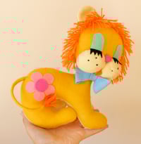 Image 3 of PRE-ORDER Brand New Handmade Felt Lion Large Soft Toy 