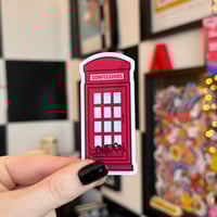 Image 1 of Confessions Phone Booth Sticker