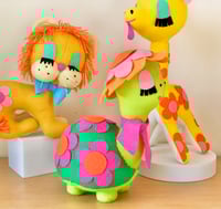 Image 4 of PRE-ORDER Handmade Felt Turtle Large Soft Toy 