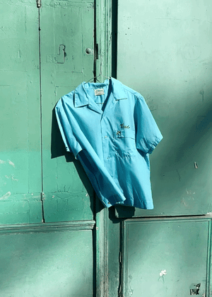 60's Bowling Shirt -  Size M