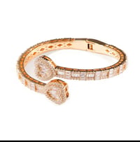 Image 3 of Heart-Embrace Pavé Bangle