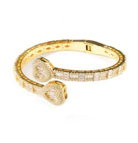 Image 4 of Heart-Embrace Pavé Bangle