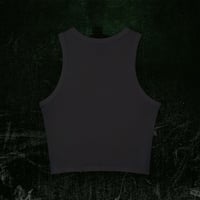 Image 4 of Ribbed Racer Tank Top - ENSEMBLE Retro Horror Film Street Art - The Obsidian Mirror