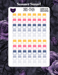 Image 24 of Date Box Small Theme 5  1-24 Choose A Color and Font