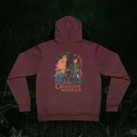 Image 4 of Pullover Fleece Hoodie - Ensemble Characters Retro Horror Film Street Art and Logo - The Obsidian Mi