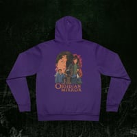 Image 1 of Pullover Fleece Hoodie - Ensemble Characters Retro Horror Film Street Art and Logo - The Obsidian Mi