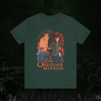 Image 2 of Unisex Graphic Tee - ENSEMBLE Retro Horror Film Street Art - The Obsidian Mirror