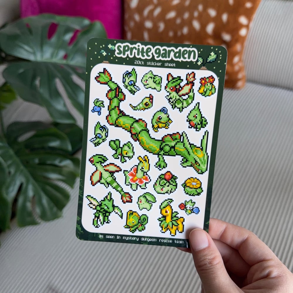 Image of Mystery Dungeon 4" x 6" Sticker Sheet - Green