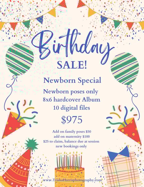 Image of Birthday Special: Newborn Special $975