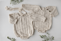 Image 1 of Kai  Romper & Bonnet 