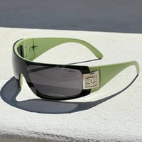 Image 2 of Chanel Pistachio Shield Sunglasses