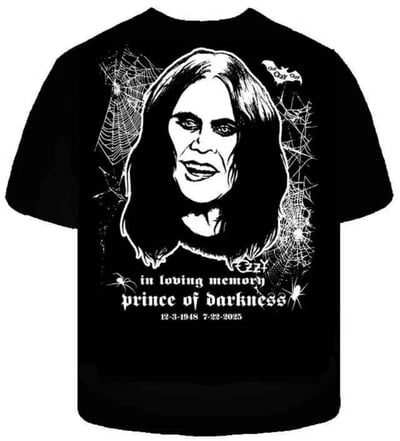 Image of OZZY TRUBUTE   - XLG mens shirt - LAST ONE 