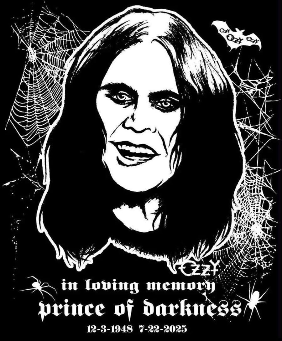 Image of OZZY TRUBUTE   - XLG mens shirt - LAST ONE 