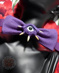 Image 3 of Star Fanged Purple Bow Tie