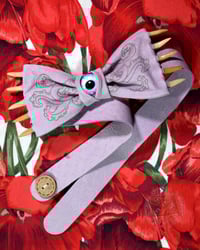 Image 1 of Lilac Laser Fanged Bow Tie