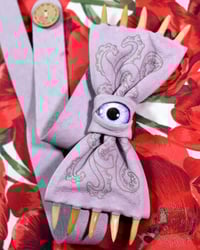 Image 2 of Lilac Laser Fanged Bow Tie