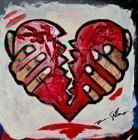 Pieces of My Heart 26"x26" framed