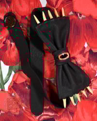 Image 1 of Black Fanged Bowtie, Red Eye