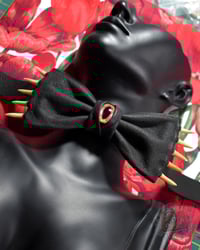 Image 3 of Black Fanged Bowtie, Red Eye