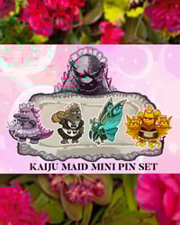 Image 2 of Godzilla Maid Acrylic Mini Pin Set