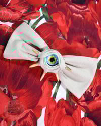 Image 1 of Star Fanged Bone White Hair Bow
