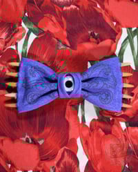 Image 2 of Laser Fanged Purple Hair Bow