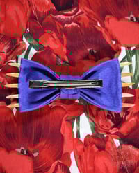 Image 3 of Laser Fanged Purple Hair Bow