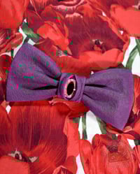 Image 1 of Purple Laser Eyed Hair Bow