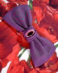 Image 2 of Purple Laser Eyed Hair Bow