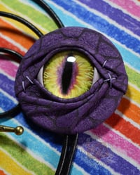 Image 2 of Purple Scaly Eye Bolo Tie