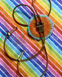 Image 3 of Copy of Purple Scaly Eye Bolo Tie