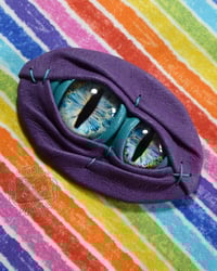 Image 2 of Purple & Blue Double Eye Pin