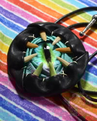 Image 1 of Black & Green Wyrm Bolo Tie