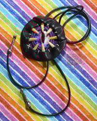 Image 1 of Black & Purple Wyrm Bolo Tie
