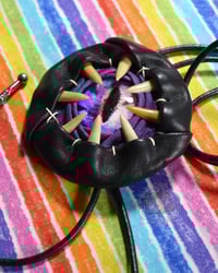 Image 3 of Black & Purple Wyrm Bolo Tie