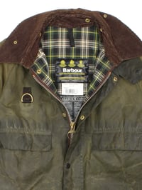 Image 2 of Vintage 90s Barbour Spey Waxed Wading Jacket - Olive