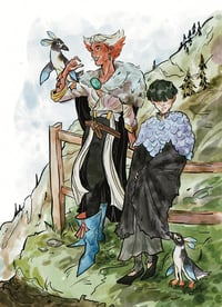 Image 3 of off somewhere mini print