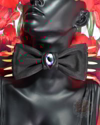 Image 3 of Black Fanged Bowtie, Pink Eye
