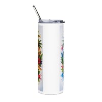 Image 3 of Puerto Rico Flag Tropical Beach 20oz Stainless Tumbler